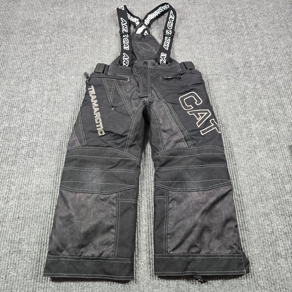 Arctic Cat Snow Bib Pants Youth 6 Black Team Arctic Thinsulate 3M Ski Snowmobile